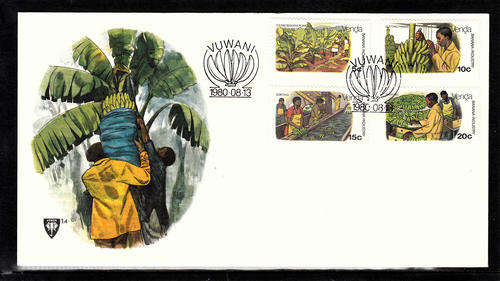 VENDA  SACC 30-33: 13.8.1980 - FDC 1.4 - BANANA CULTIVATION