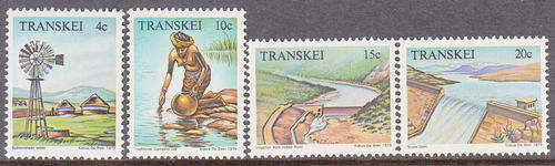 TRANSKEI SACC 54-57: 13.3.1979: WATER RESOURCES SET OF 4. U/MINT (**)