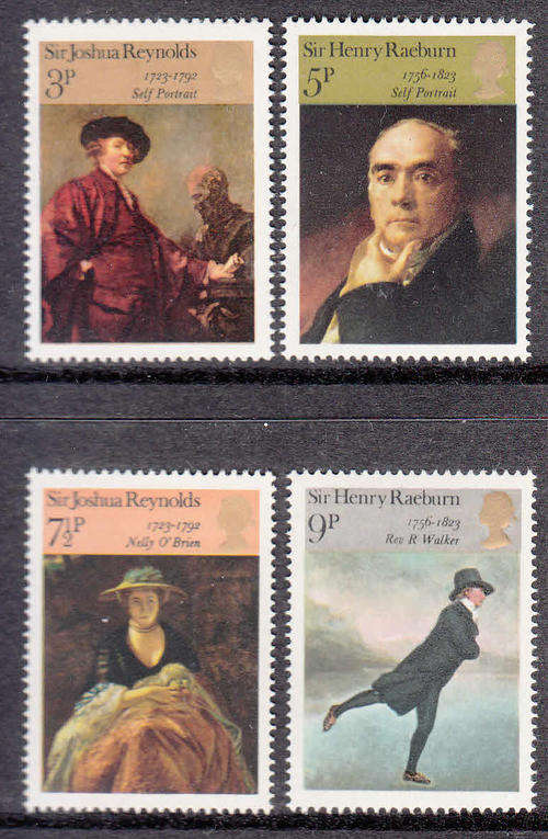 GB SG 931-934: 4.7.1973 - BRITISH PAINTINGS SET OF 4. U/MINT (**)