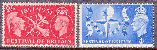 GB SG 513-514: 3.5.1951 - FESTIVAL OF BRITAIN SET OF 2. U/MINT (**)