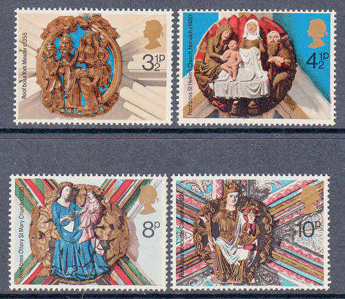 GB SG 966-969: 27.11.1974: CHRISTMAS 1974 SET OF 4. U/MINT (**)