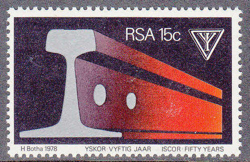 RSA: SACC 445 - 5.6.1978: 50 YEARS ISKOR. U/MINT(**)