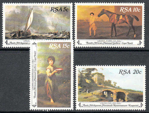 RSA SACC 485-488: 3.11.1980:  NATIONAL ART GALLERY CAPE TOWN SET OF 4. U/MINT (**)