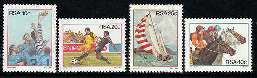 RSA SACC 549-552: 20.7.1983: SPORT ACTIVITIES IN SA SET OF 4. U/MINT (**)