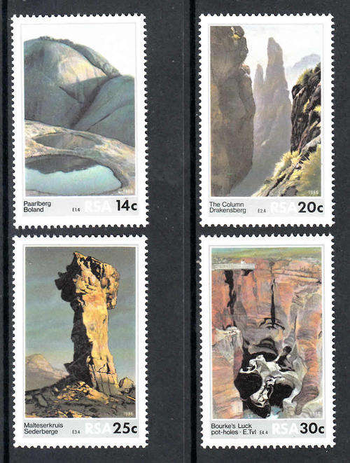 RSA SACC 616-619: 20.11.1986: SCENIC BEAUTY SET OF 4. U/MINT (**)