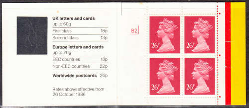 GB: SG GE1 WITH LETTER CODES I + J: 1 POUND 4p`WINDOW` BOOKLETS. - SEE DESCRIPTION BELOW. CV R880.