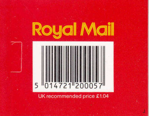 GB: SG GE1 WITH LETTER CODES I + J: 1 POUND 4p`WINDOW` BOOKLETS. - SEE DESCRIPTION BELOW. CV R880.