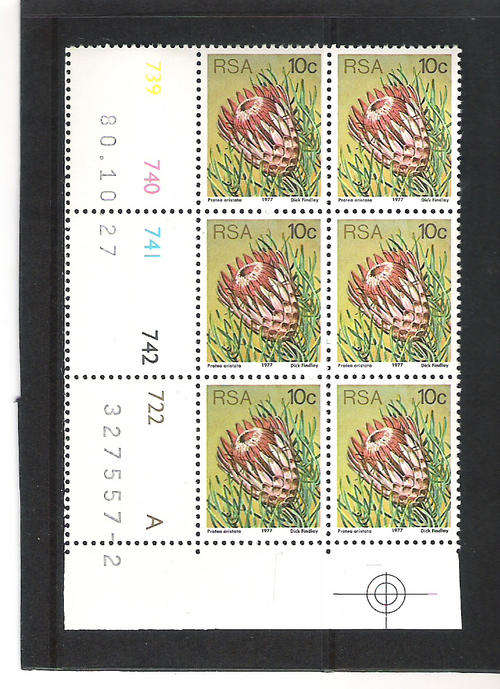 3RD DEFIN (PROTEAS): 10 CENTS CONTROL PANE A - "2"  PRINTING DD 27.10.1980 (ATLAS P93)