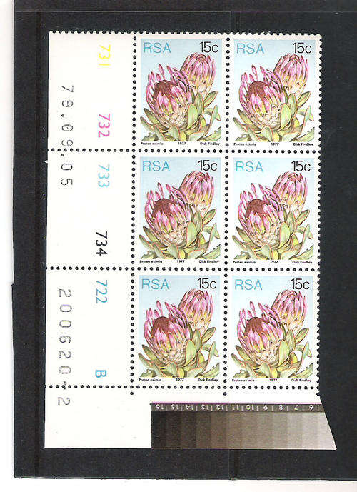 3RD DEFIN (PROTEAS): 15 CENTS CONTROL PANE B - "2"  PRINTING DD 5.9.1979 (ATLAS P102)