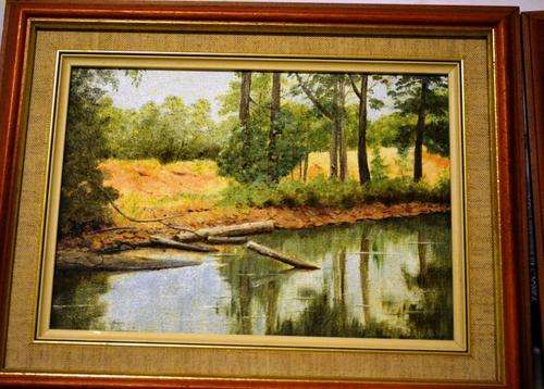 TWO BEAUTIFUL LANDSCAPES IN OIL ON CANVAS
