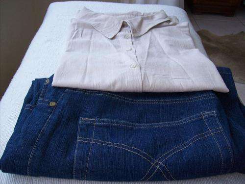 JEANS WITH COTTON BLOUSE