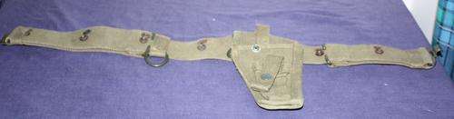 Webbing Belt with Holster