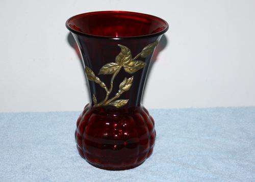 Large Red Vase