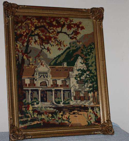 Framed Tapestries of a House