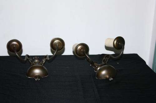 Pair of Brass Wall lights