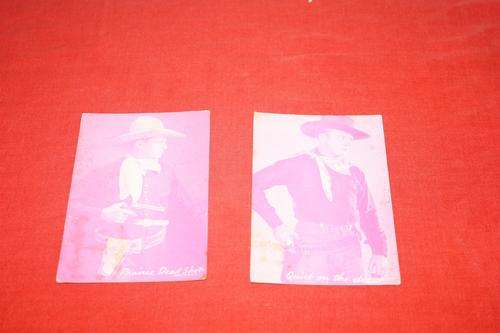 2 Arcade Cards 1940 - Cowboys