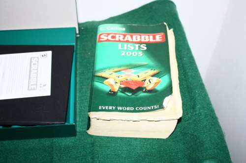 Scrabble Board Game with Two Scrabble Books