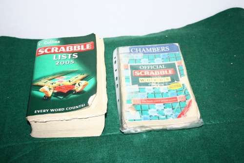 Scrabble Board Game with Two Scrabble Books