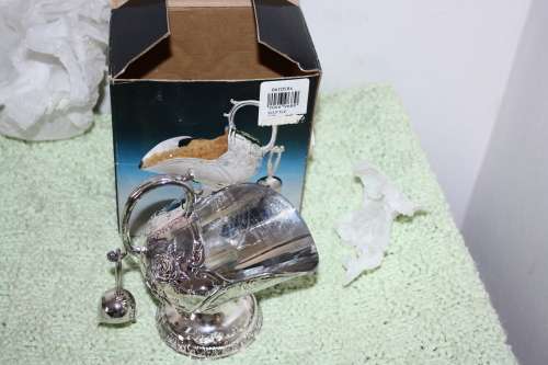 Boxed Silver Plated Sugar Server