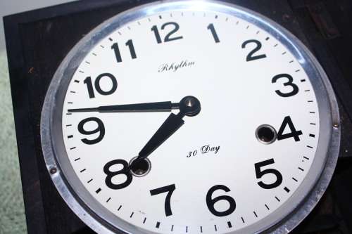 Rhythm 30 day Wall Clock