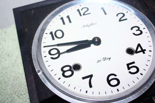 Rhythm 30 day Wall Clock