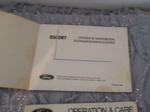 2 Ford Escort Manuals