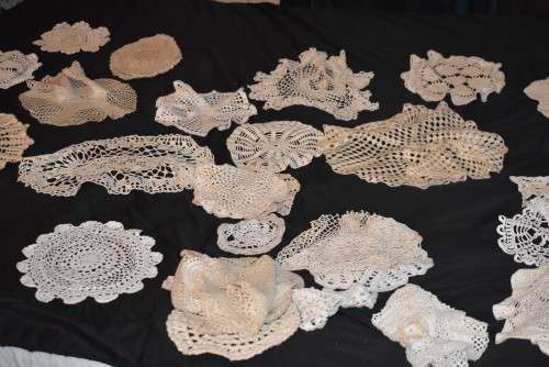 40 Assorted Crocheted Cloths