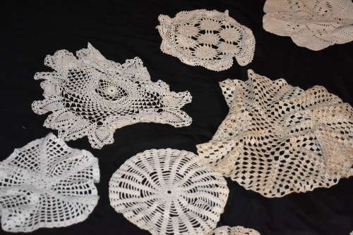 40 Assorted Crocheted Cloths