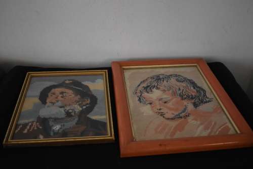 2 Framed Tapestries