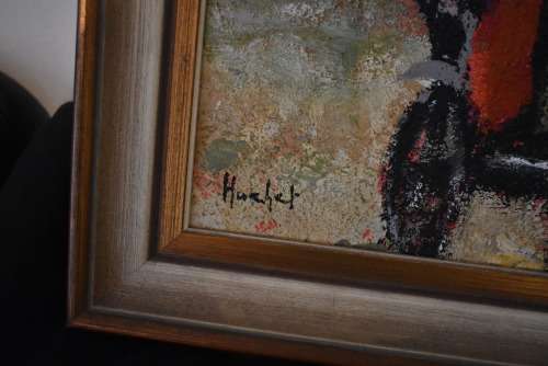 Horse and Carriage Oil Painting