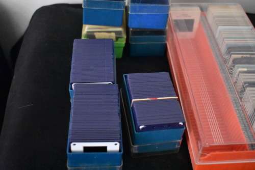 Assortment of Slides and Slide Carousel