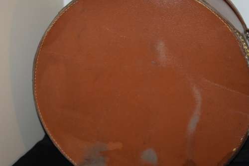 Faux Leather Hat Box