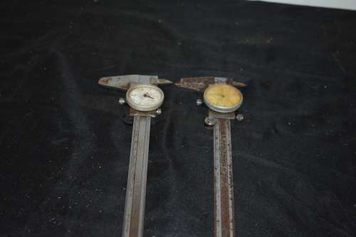 2 Vintage Dial Vernier Caliper Micrometers