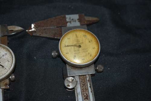 2 Vintage Dial Vernier Caliper Micrometers
