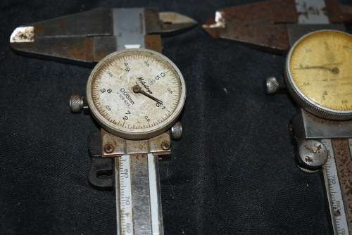 2 Vintage Dial Vernier Caliper Micrometers