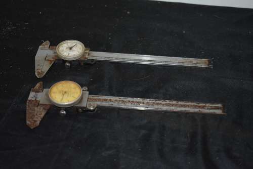 2 Vintage Dial Vernier Caliper Micrometers