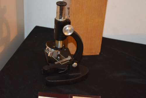 Boxed Microscope. Slides and Extra's