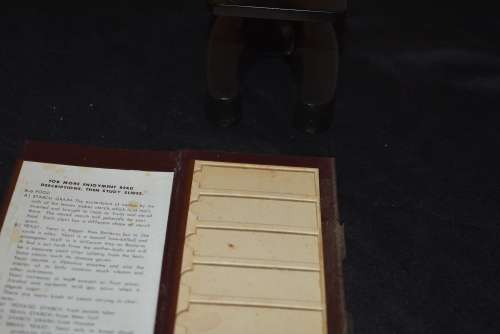 Boxed Microscope. Slides and Extra's