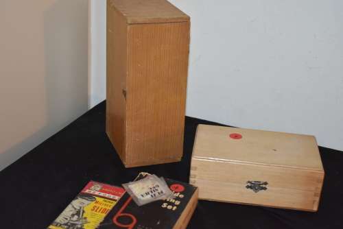 Boxed Microscope. Slides and Extra's