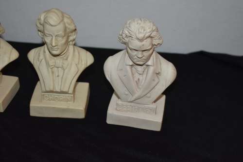 4 Hard Plastic Music Figures