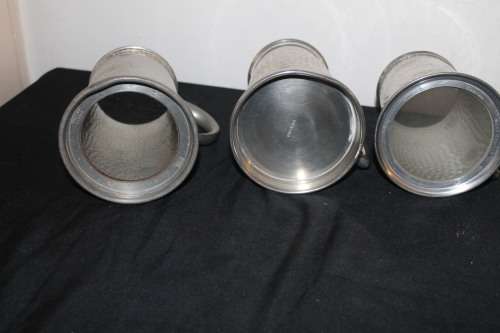 3 Pewter Mugs