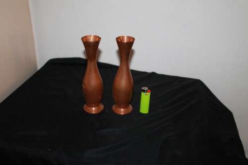 2 Copper Vases