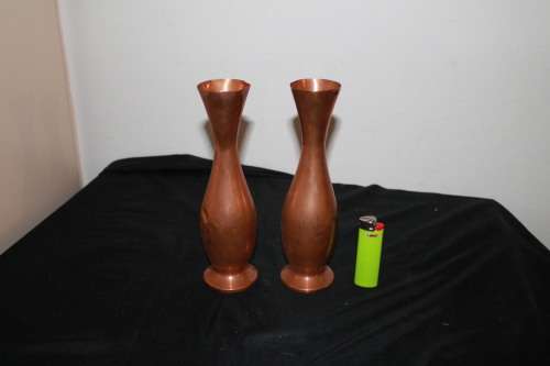 2 Copper Vases