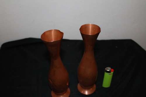 2 Copper Vases