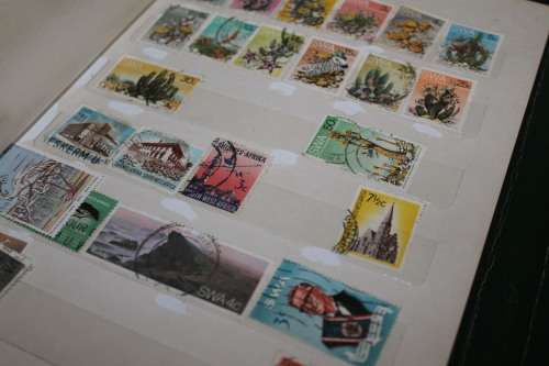 300 Stamps in A5 book on SWA