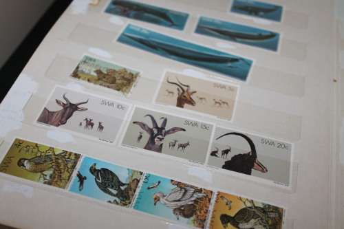 300 Stamps in A5 book on SWA