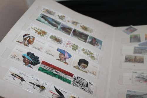 300 Stamps in A5 book on SWA