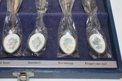 Teaspoons with Flowers