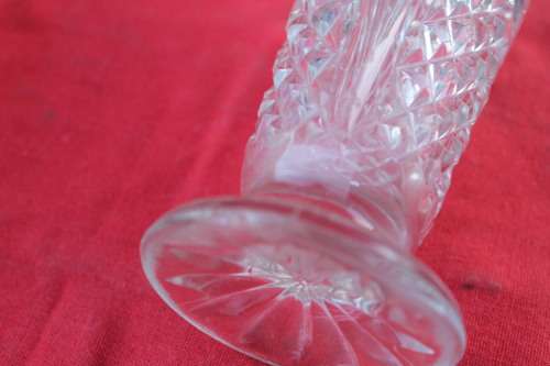 2 Cut Glass Vases