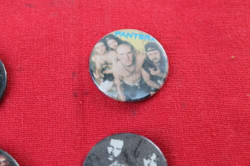 4 Pin Badges Metallica, Pantera